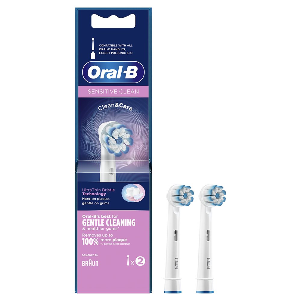Oral-B Sensitive Clean Ultra Thin Bristle Technology Ανταλλακτικές Κεφαλές, 2τμχ