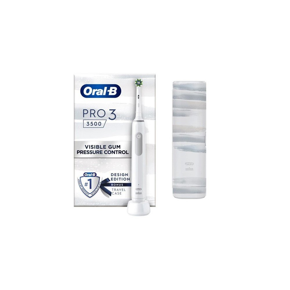 Oral-B Pro 3 3500 Cross Action ΅White Ηλεκτρική Οδοντόβουρτσα, 1τμχ