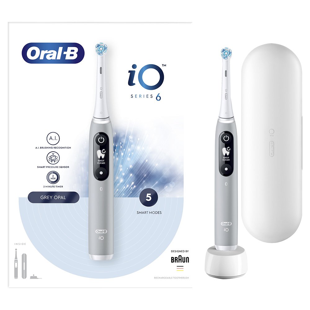 Oral-B IO Series 6 Ηλεκτρική Οδοντόβουρτσα με Αισθητήρα Πίεσης Grey