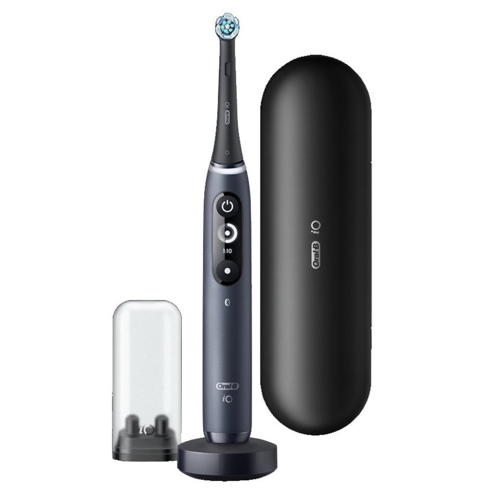 Oral-B iO Series 7 Ηλεκτρική Οδοντόβουρτσα με Χρονομετρητή  και Αισθητήρα Πίεσης Black Onyx