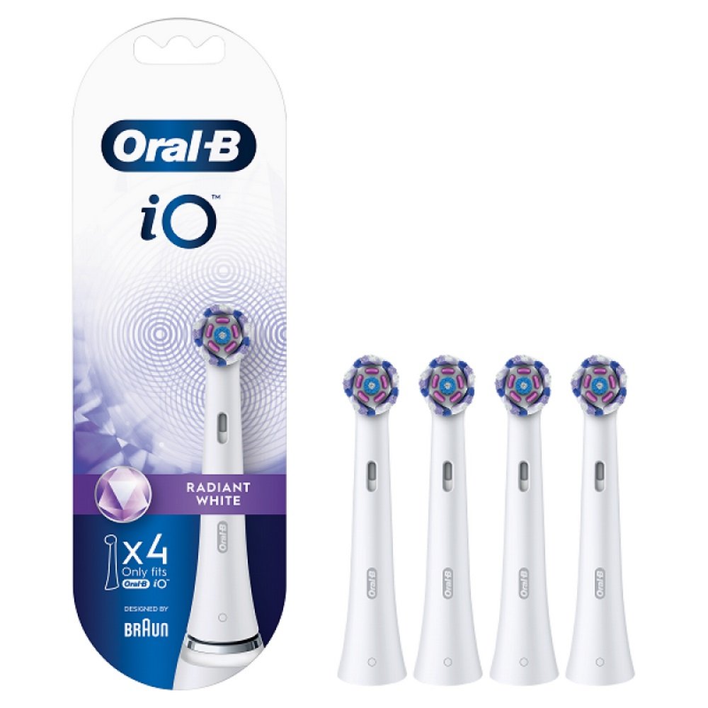 Oral-B iO Ανταλλακτικές Κεφαλές για Ηλεκτρική iO Radiant White, 4τμχ