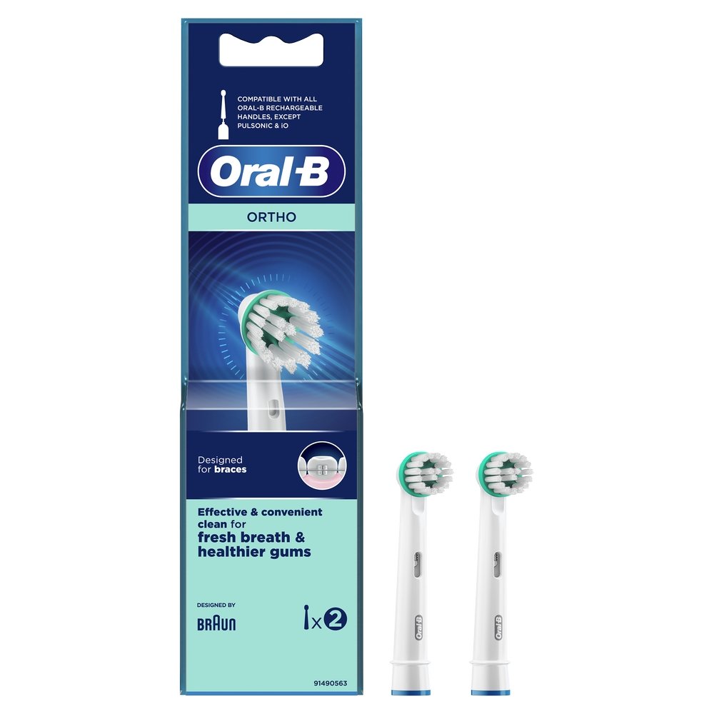 Oral-B Ortho Care Ανταλλακτικές Κεφαλές Ηλεκτρικής Οδοντόβουρτσας, 2τμχ