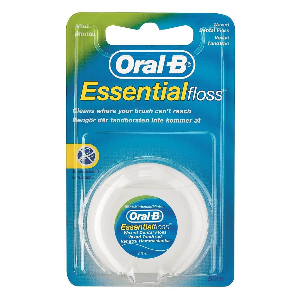 Oral-B Essential Floss Κερωμένο Οδοντικό Νήμα με Γεύση Μέντα, 50m