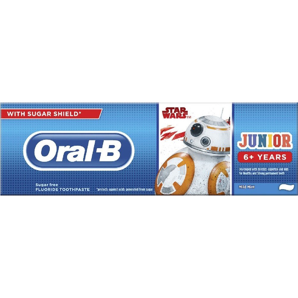 Oral-B Star Wars Toothpaste 6+ Ετών Οδοντόκρεμα με Γεύση Μέντα, 75ml