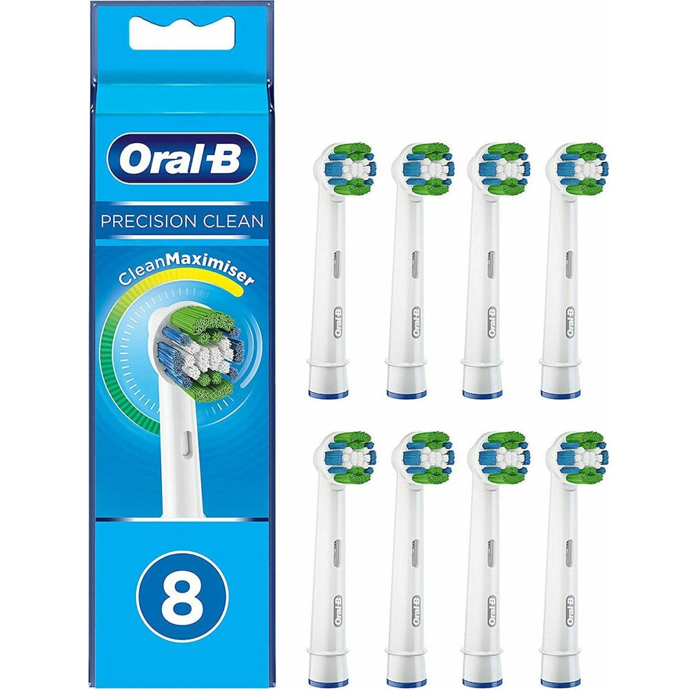 Oral-B Precision Clean CleanMaximiser XXL Pack Ανταλλακτικές Κεφαλές για Ηλεκτρική Οδοντόβουρτσα, 8τμχ