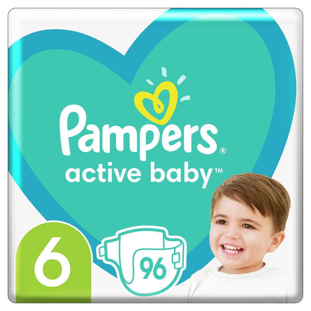 Πάνες Pampers Active Baby Νο 6 Mega Box 96τμχ (13-18kg)