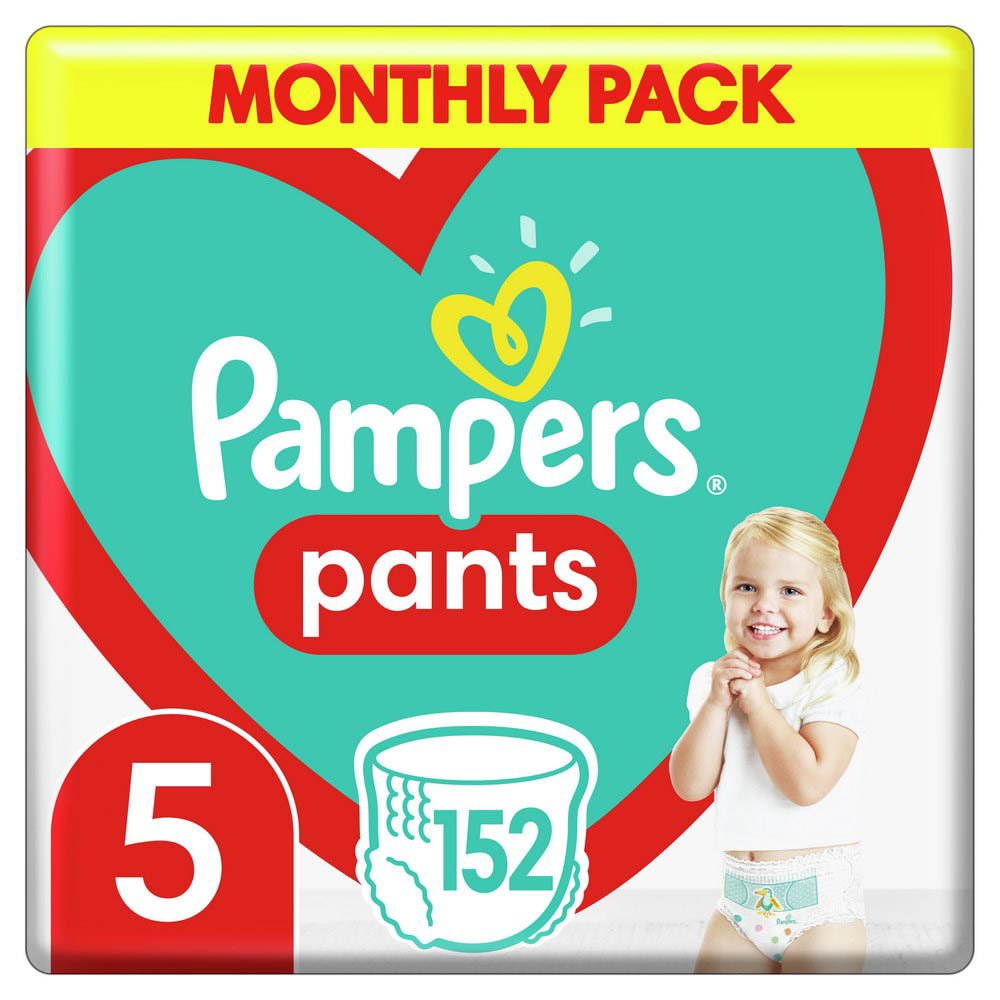 Pampers Pants Monthly Pack Πάνες βρακάκι Νο5 (12-17kg), 152 τμχ