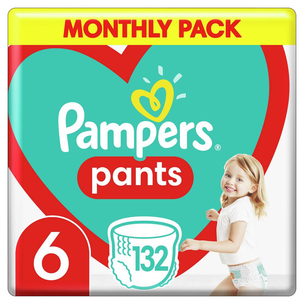 Pampers Pants No6 Monthly Pack Βρεφικές πάνες Βρακάκι (15kg+), 132 τμχ