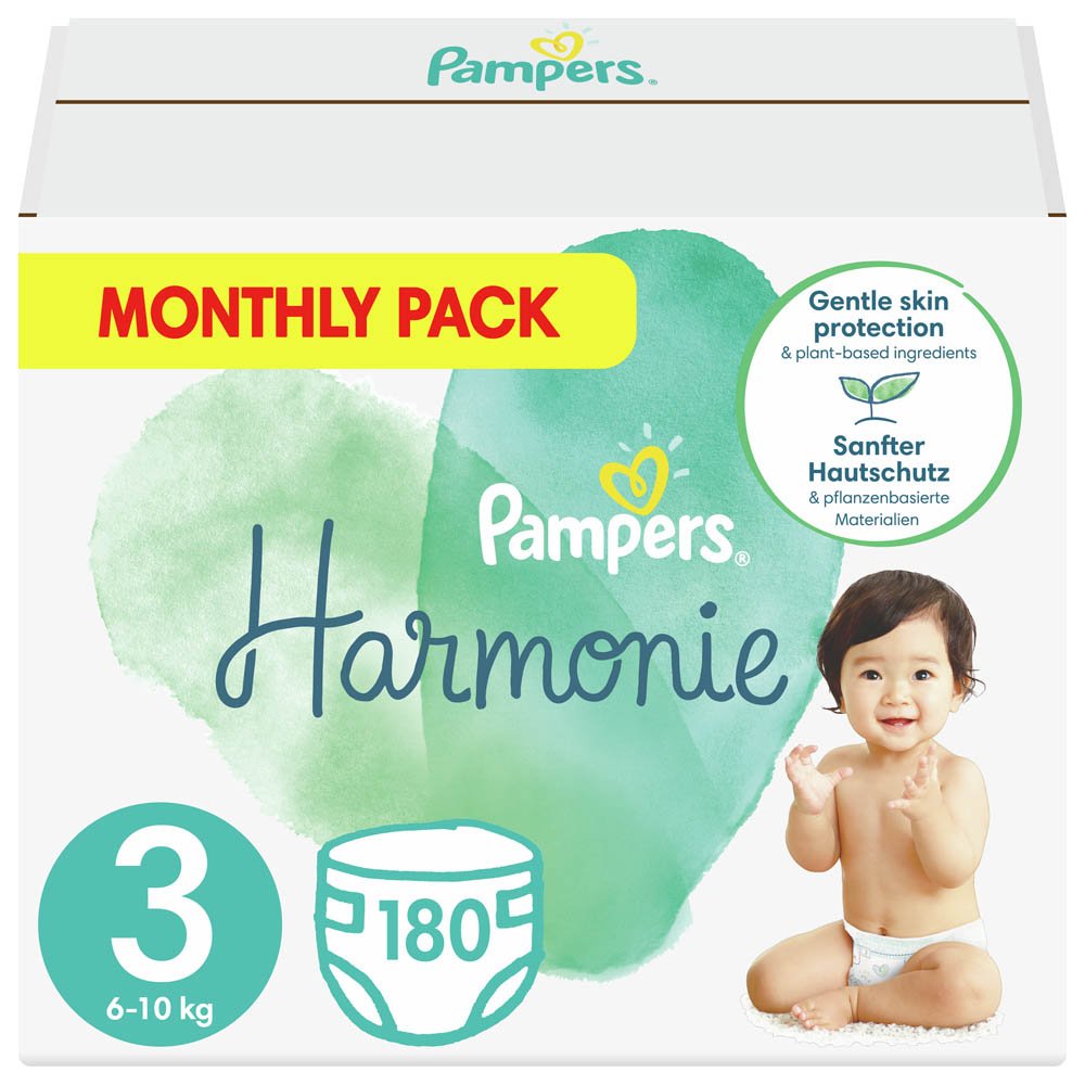 Pampers Harmonie Monthly Pack No3 (6-10kg), 180 τμχ