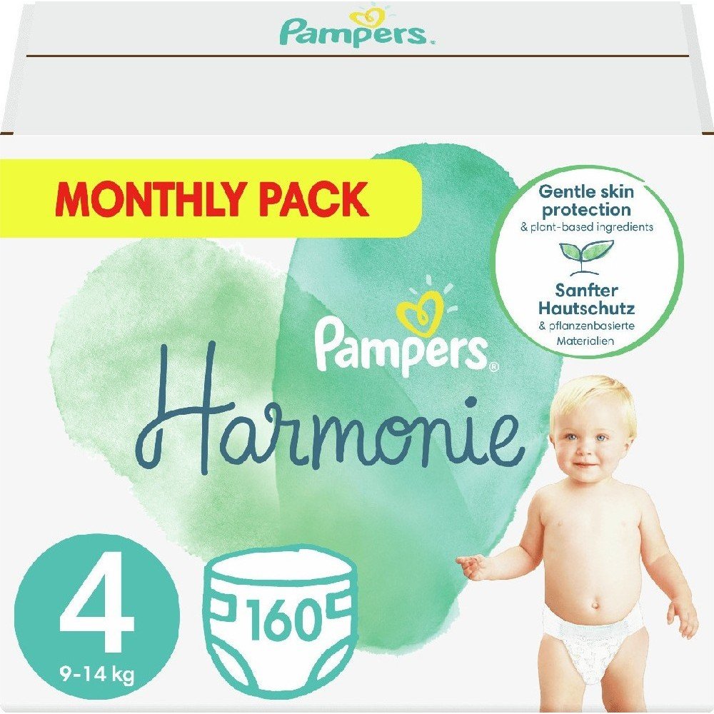 Pampers Harmonie Monthly Pack No4 (9-14kg), 160 τμχ