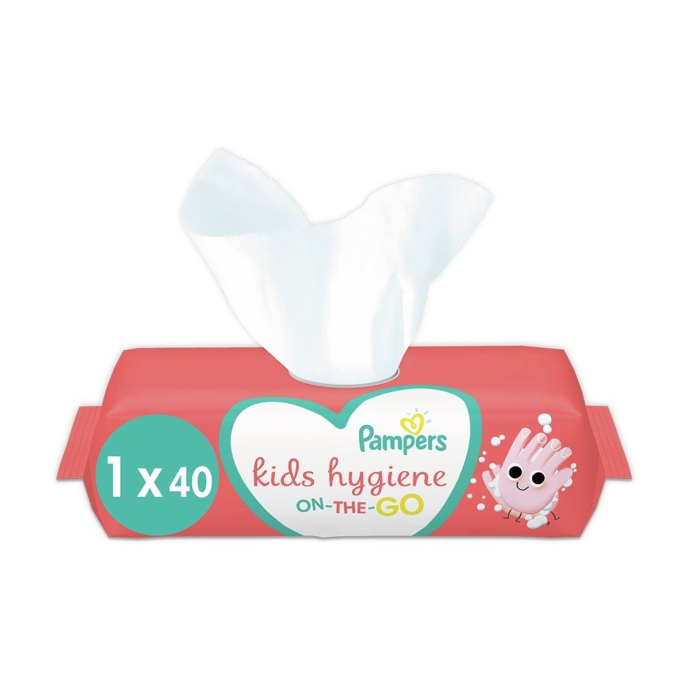Pampers Kids Hygiene On-The-Go Παιδικά Μωρομάντηλα, 40 τμχ