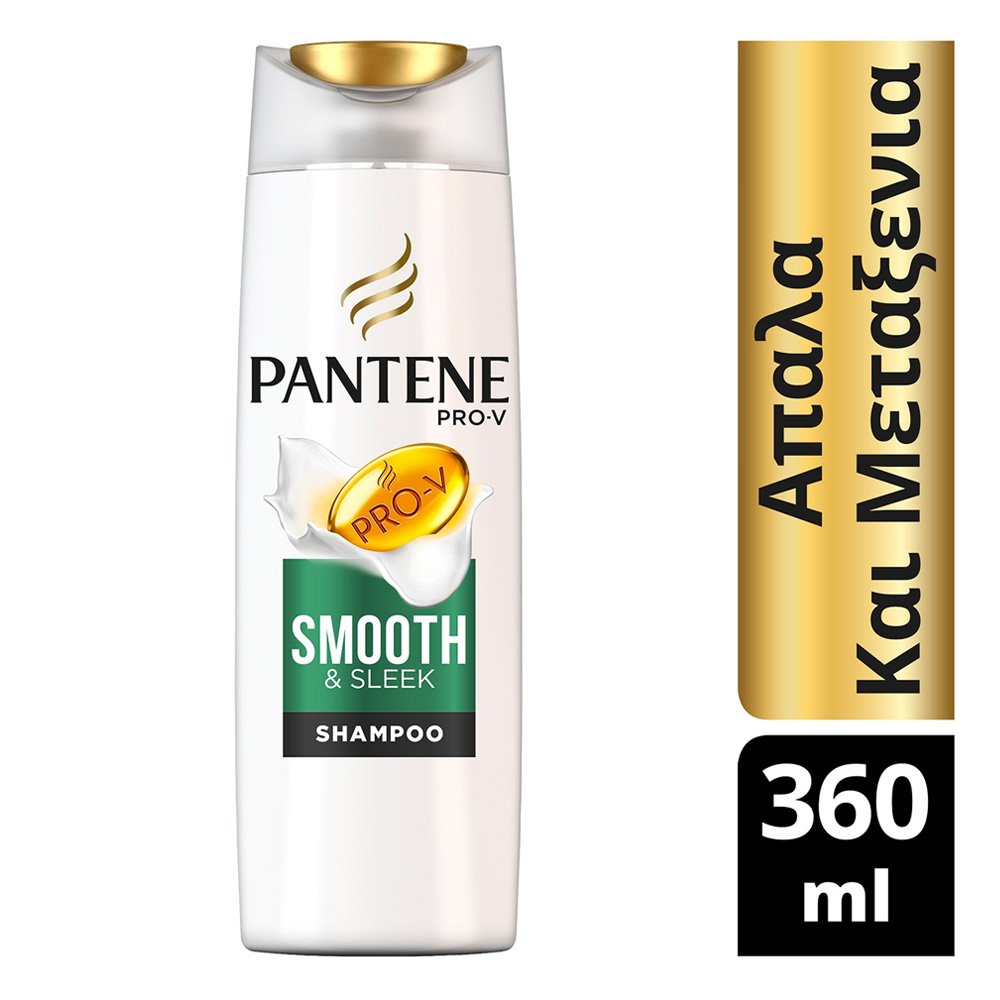 Pantene Smooth & Sleek Σαμπουάν για Απαλά & Μεταξένια Μαλλιά, 360ml