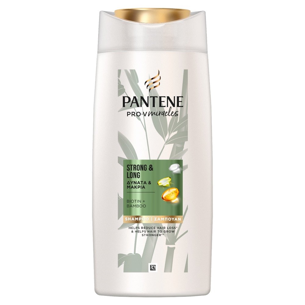 Pantene Pro-V Miracles Strong & Long Σαμπουάν Αναδόμησης/Θρέψης για Όλους τους Τύπους Μαλλιών, 600ml