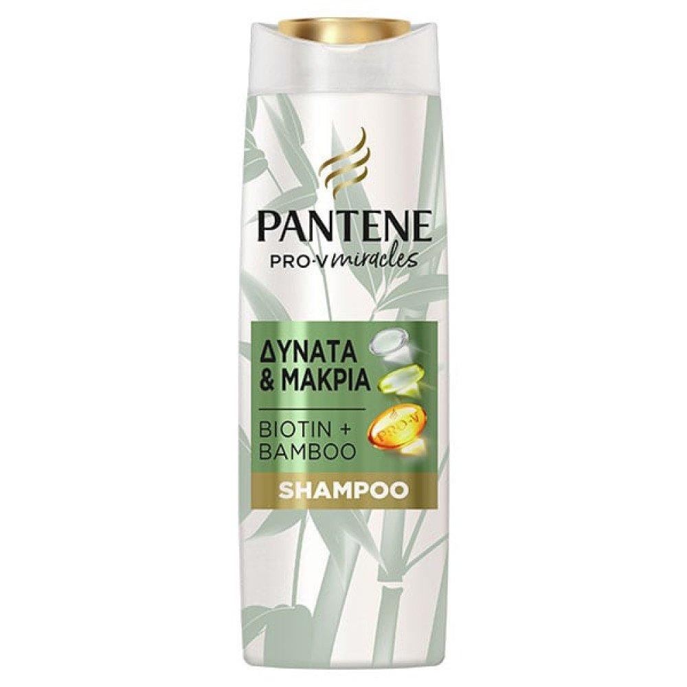 Pantene Pro-V Miracles Strong & Long Shampoo With Bamboo & Biotin Σαμπουάν για Δυνατά & Μακριά Μαλλιά με Βιοτίνη, 300ml