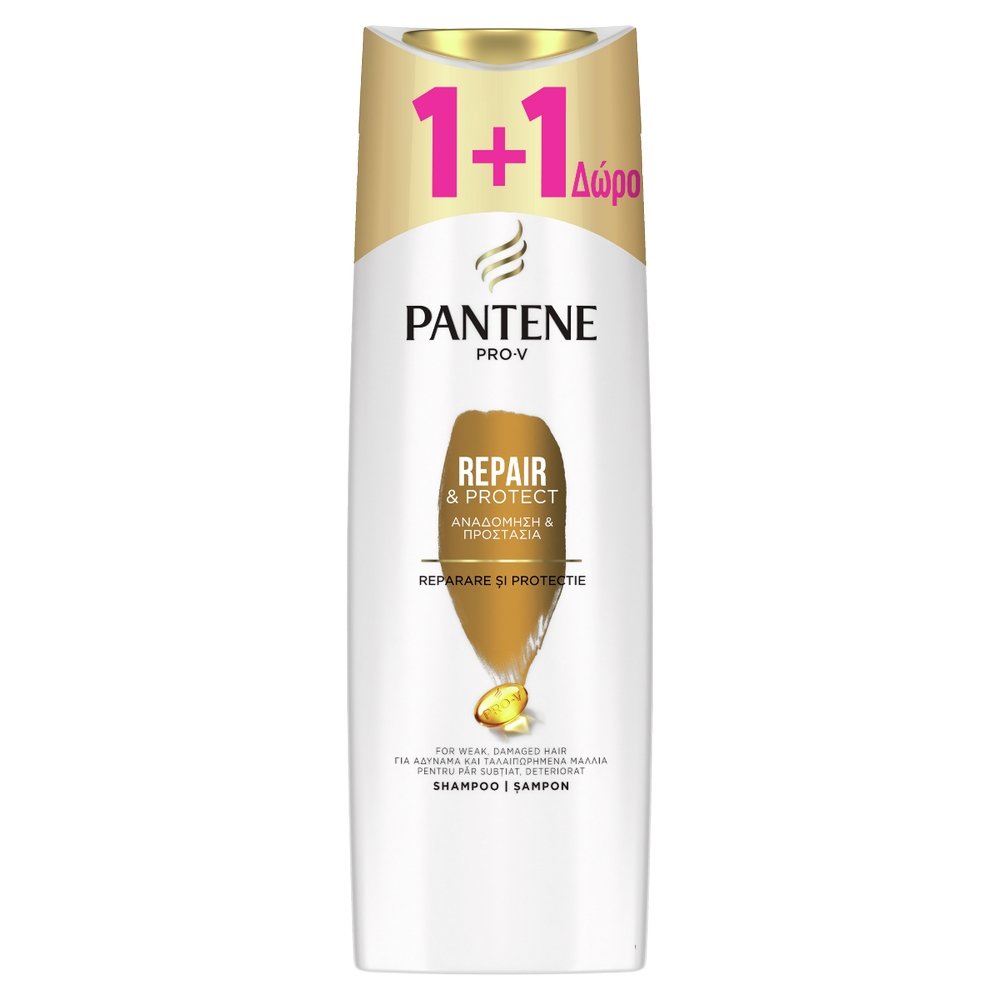 Pantene Promo Pro-V Repair & Protect Shampoo Σαμπουάν Αναδόμησης & Προστασίας 1+1 Δώρο, 720ml