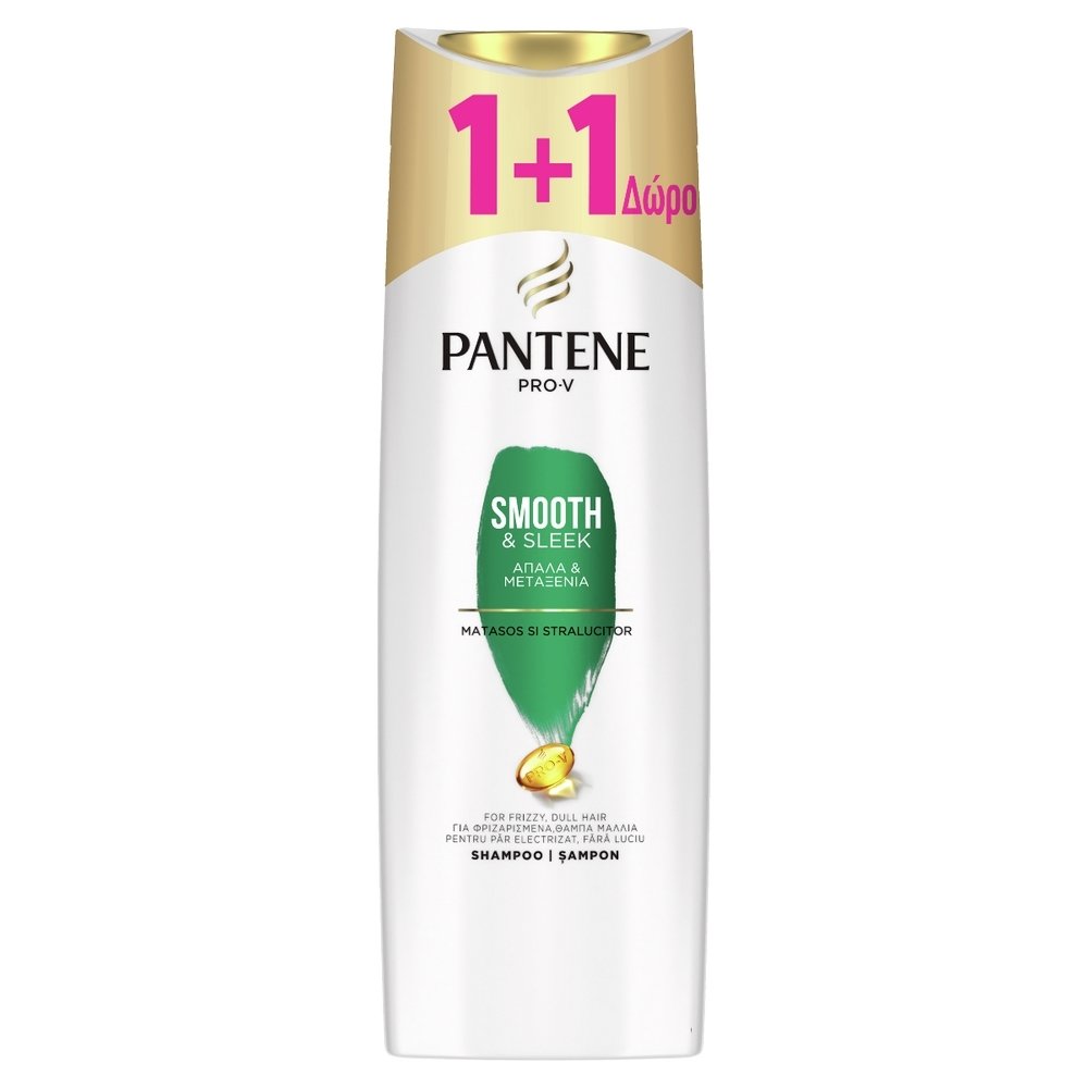 Pantene Promo Pro-V Smooth & Silk Shampoo Σαμπουάν Pantene Pro-V Σαμπουάν για Απαλά & Μεταξένια Μαλλιά 1+1 Δώρο, 720ml