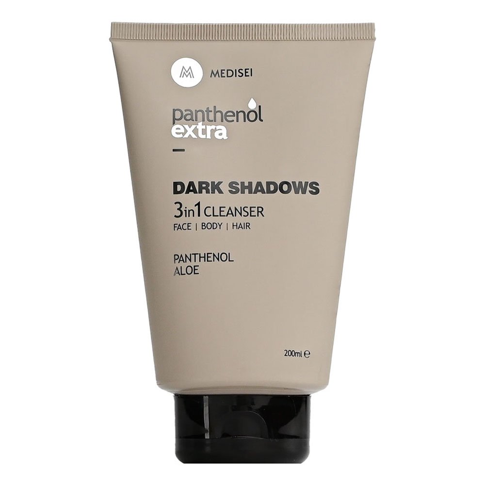 Panthenol Extra Dark Shadows 3 in 1 Cleanser Ανδρικό Καθαριστικό για Πρόσωπο/Σώμα/Μαλλία, 200ml