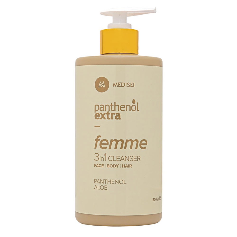 Panthenol Extra Femme 3 in 1 Cleanser Καθαριστικό για Πρόσωπο/Σώμα/Μαλλία, 500ml