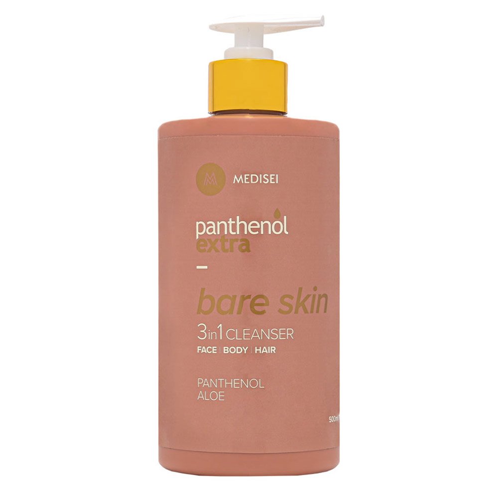 Panthenol Extra Bare Skin 3 in 1 Cleanser Καθαριστικό για Πρόσωπο/Σώμα/Μαλλία, 500ml