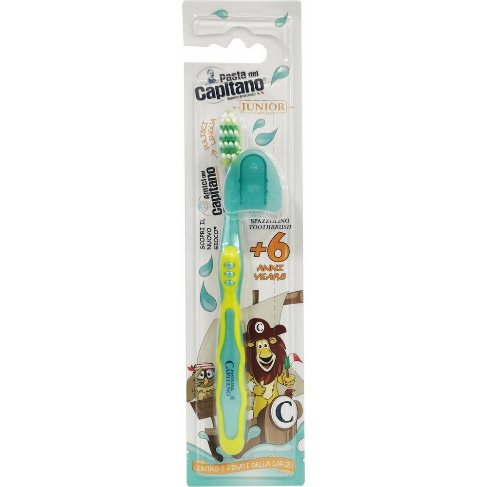 Pasta del Capitano Junior Toothbrush  Παιδική Οδοντόβουρτσα 6+ Κίτρινη, 1τμχ