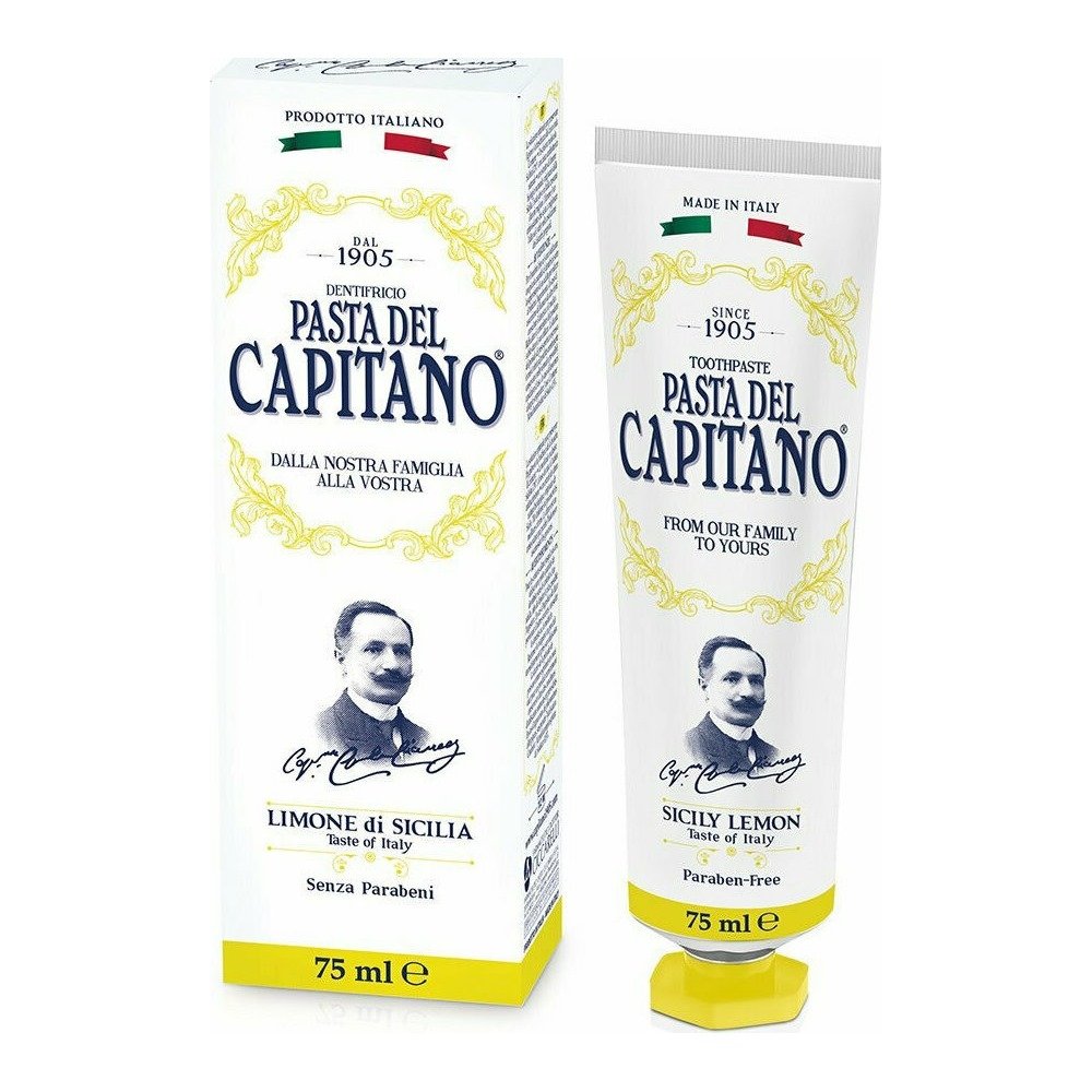 Pasta Del Capitano Sicily Lemon Οδοντόκρεμα με Ευχάριστη Γεύση Λεμόνι, 75ml