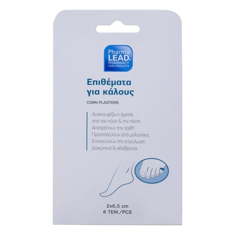 Pharmalead Υδροκολλοειδή Επιθέματα για κάλους 2x6,5 8τεμαχια Pharmalead Υδροκολλοειδή Επιθέματα για κάλους 2x6,5 8τεμαχια