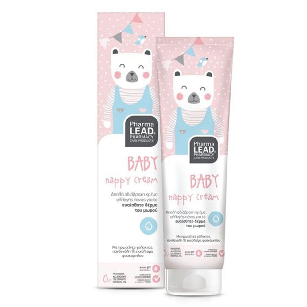 Pharmalead Baby Nappy Cream Απαλή Βρεφική Αδιάβροχη Κρέμα Αλλαγής Πάνας, 150ml