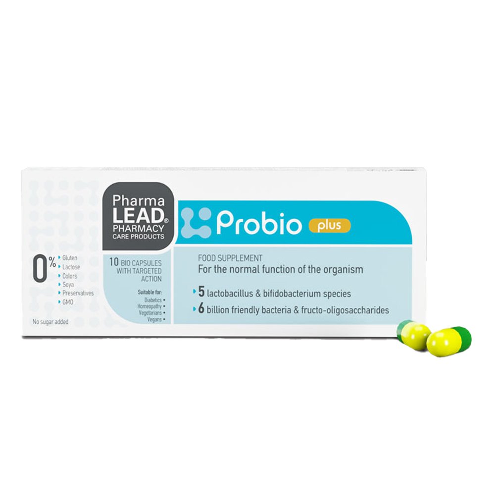 PharmaLead Probio Plus Συμπλήρωμα Διατροφής Αποκατάστασης Εντερικής Χλωρίδας,10biocaps