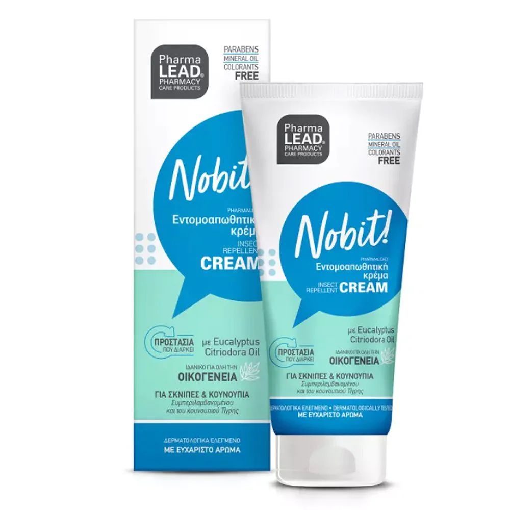 Pharmalead Nobit Repellent Εντομοαπωθητική Κρέμα για Σκνίπες & Κουνούπια, 100ml
