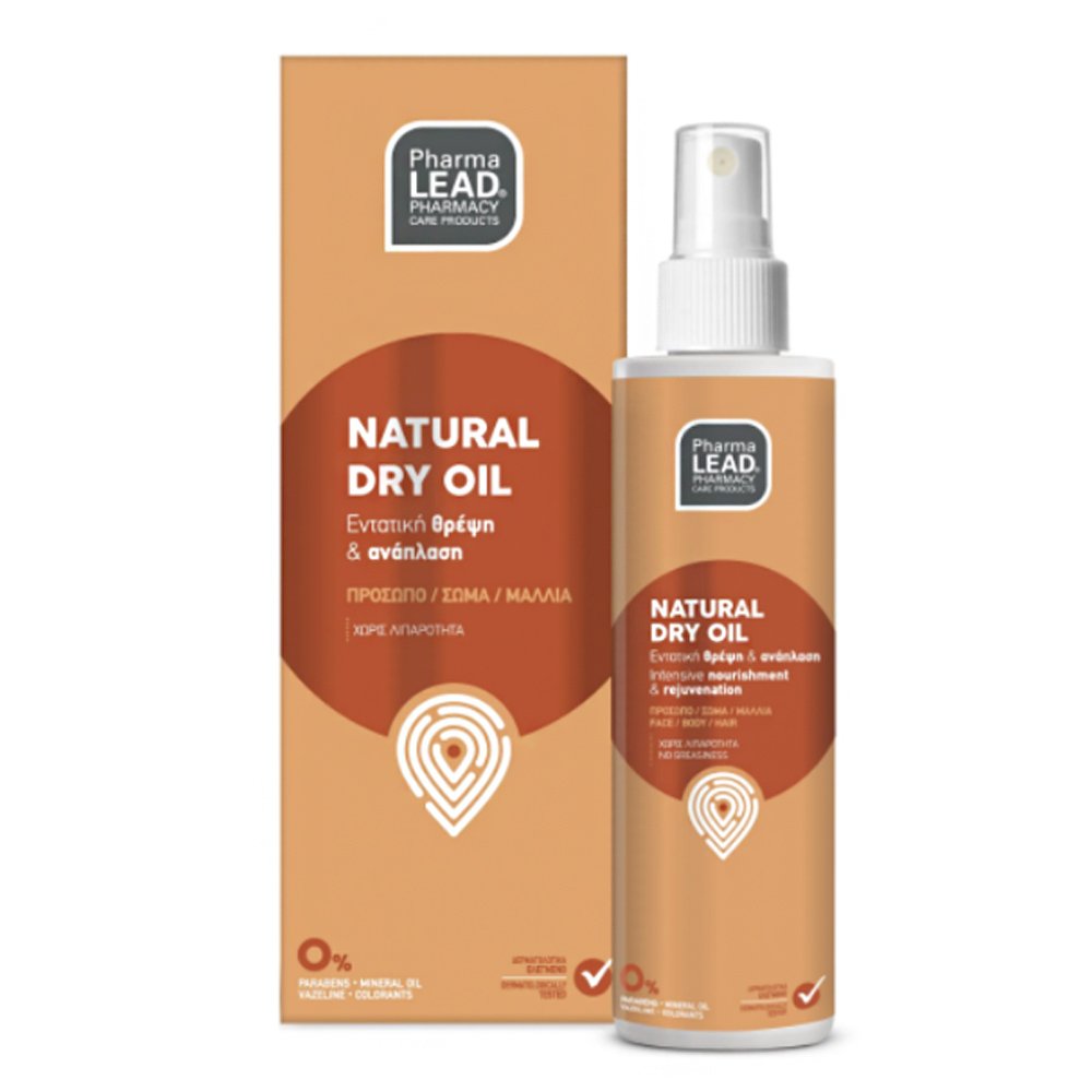 Pharmalead Natural Dry Oil Ξηρό Λάδι για Πρόσωπο, Μαλλιά και Σώμα, 125ml