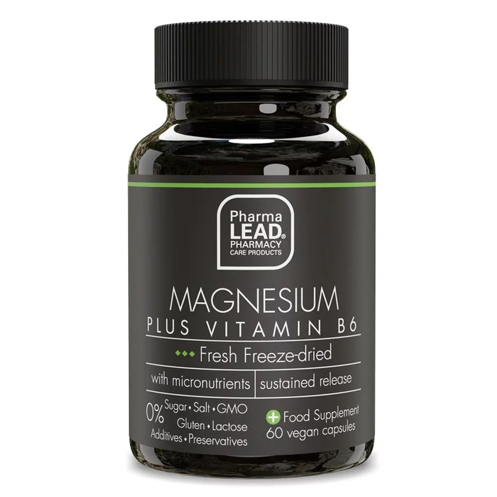 Pharmalead Black Range Magnesium Plus Vitamin B6 Ομαλή Λειτουργία των Μυών & του Νευρικού Συστήματος, 60caps