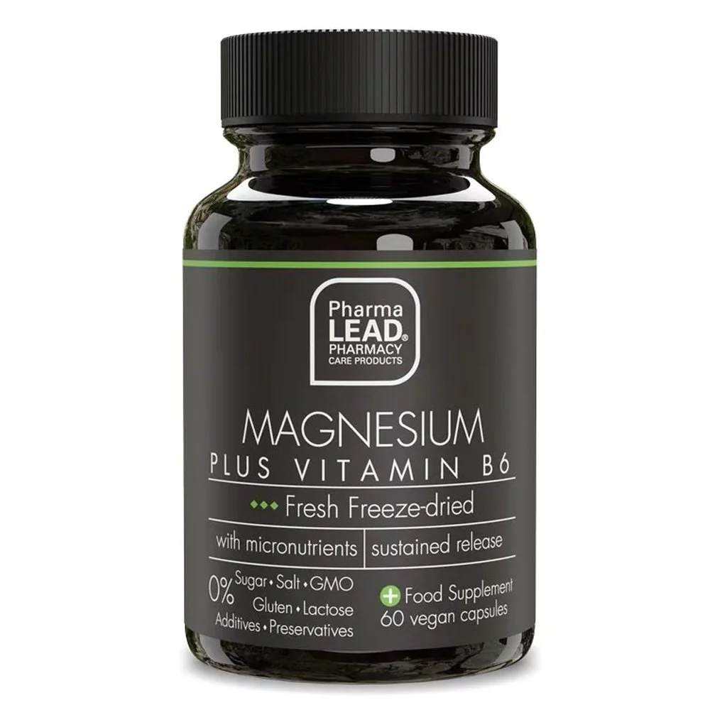 Pharmalead Black Range Magnesium Plus Vitamin B6 Ομαλή Λειτουργία των Μυών & του Νευρικού Συστήματος, 60caps Pharmalead Black Range Magnesium Plus Vitamin B6 Ομαλή Λειτουργία των Μυών & του Νευρικού Συστήματος, 60caps