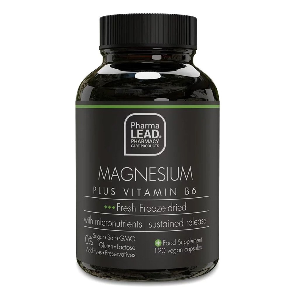 Pharmalead Black Range Magnesium Plus Vitamin B6 Ομαλή Λειτουργία των Μυών & του Νευρικού Συστήματος, 120caps