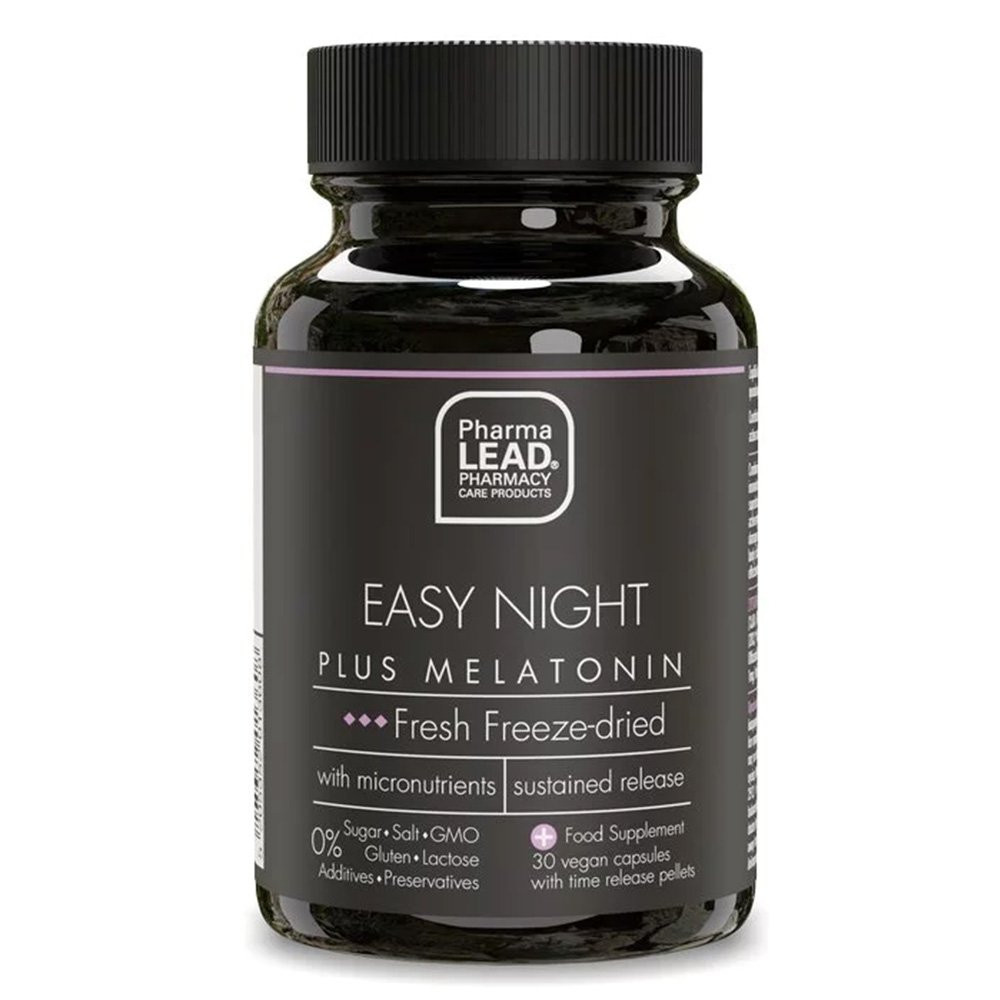 Pharmalead Black Range Easy Night Plus Melatonin Συμπλήρωμα για τον Ύπνο, 30 κάψουλες