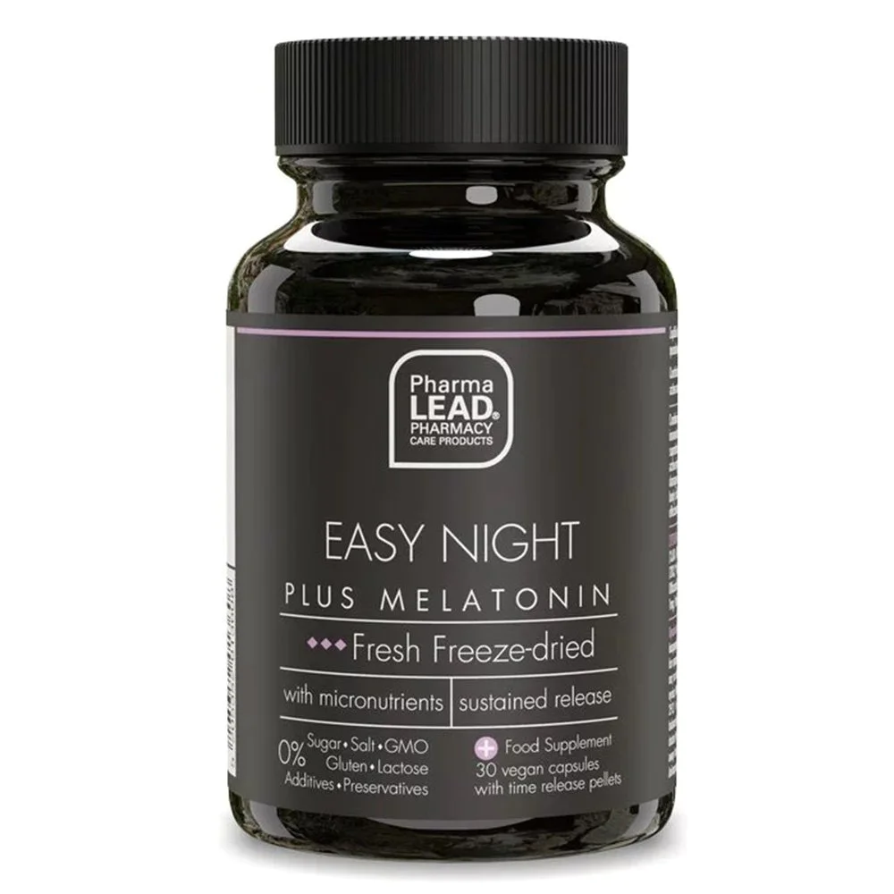 Pharmalead Black Range Easy Night Plus Melatonin Συμπλήρωμα για τον Ύπνο, 30 κάψουλες Pharmalead Black Range Easy Night Plus Melatonin Συμπλήρωμα για τον Ύπνο, 30 κάψουλες