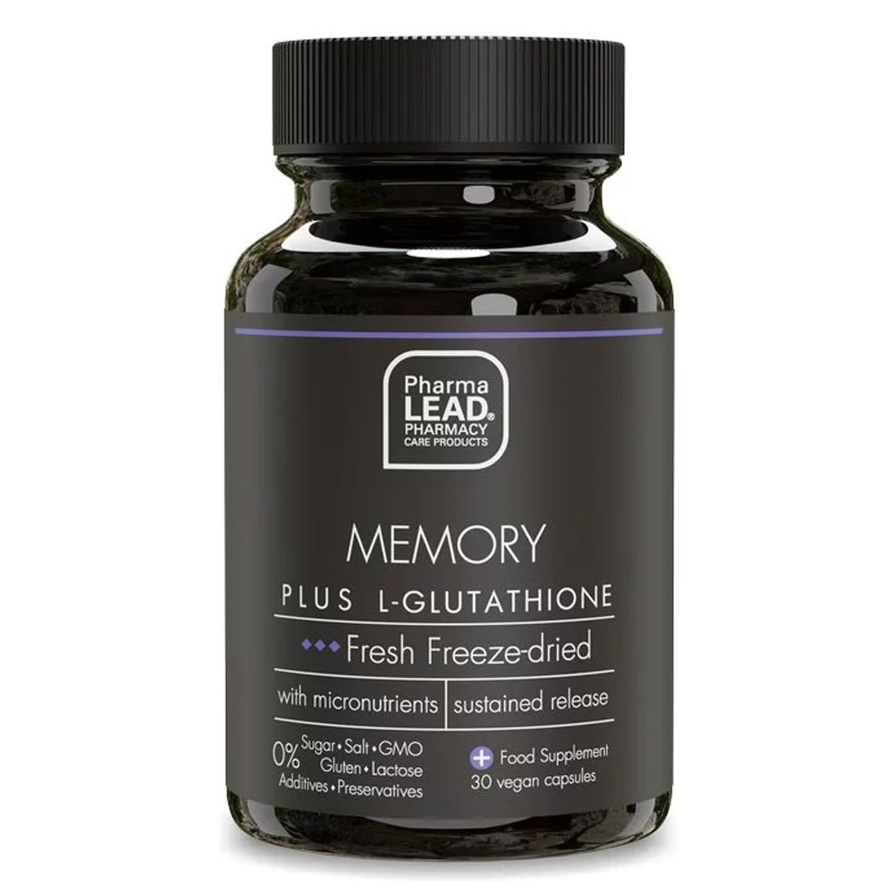 Pharmalead Memory Plus L-Glutathione Συμπλήρωμα για Βελτίωση της Μνήμης & Πνευματική Διαύγεια, 30caps