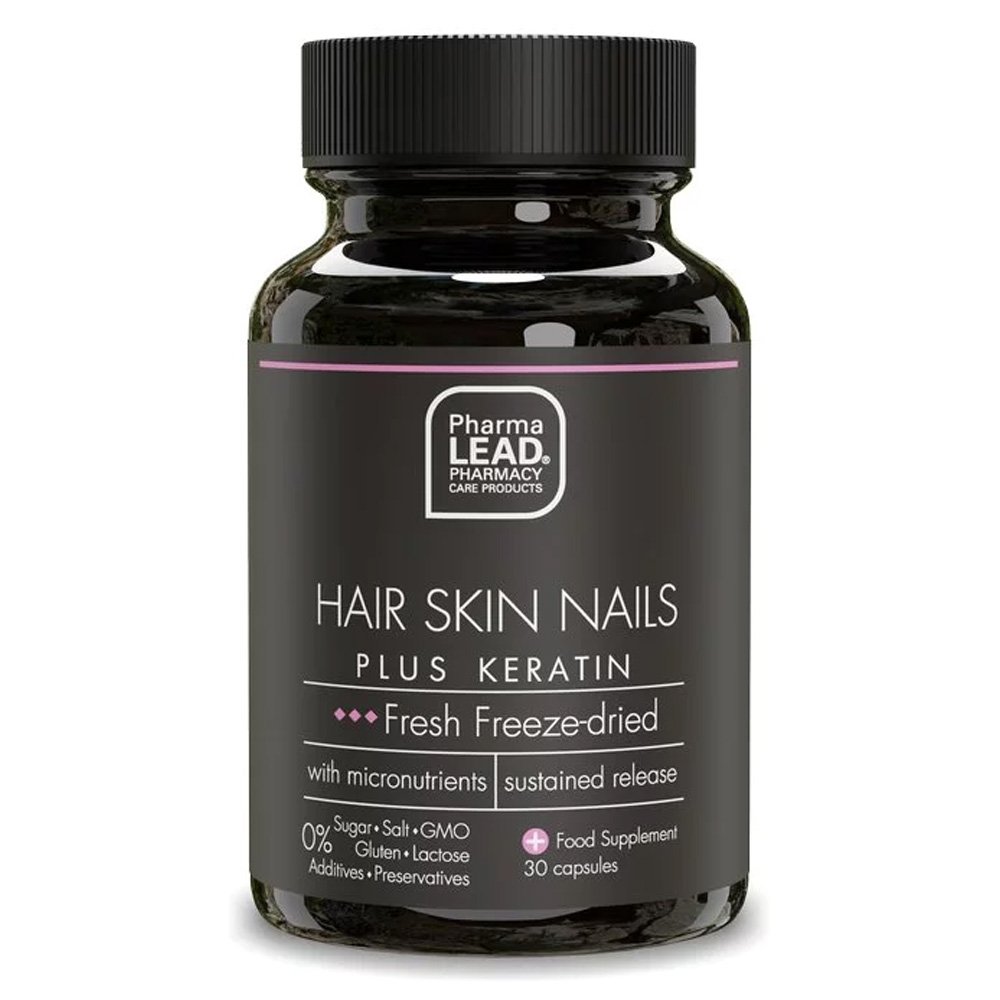 Pharmalead Black Range Hair Skin Nails Plus Keratin Συμπλήρωμα για Θρέψη Μαλλιών Νυχιών & Δέρματος, 30caps