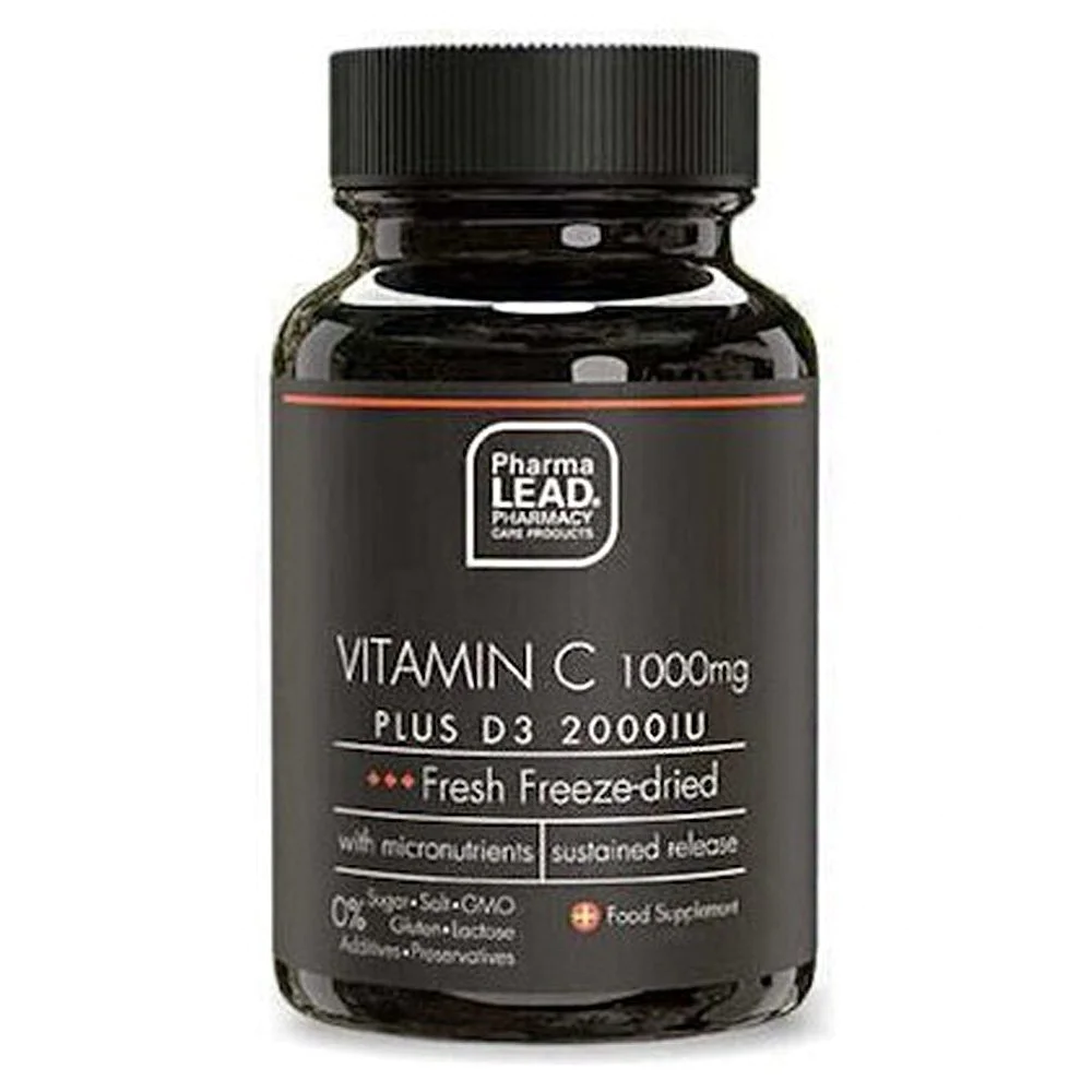 Pharmalead Black Range Vitamin C Plus D3 2000iu 1000mg, 120caps Pharmalead Black Range Vitamin C Plus D3 2000iu 1000mg, 120caps