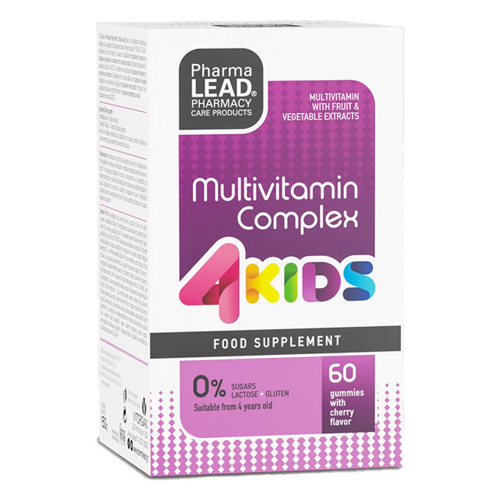 PharmaLead 4Kids Multivitamin Complex Κεράσι Πολυβιταμινούχα Ζελεδάκια για Παιδιά, 60τμχ