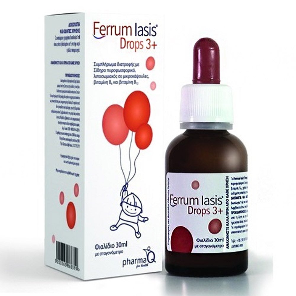 PharmaQ Ferrum Iasis Drops 3+ Συμπλήρωμα Διατροφής, 30ml