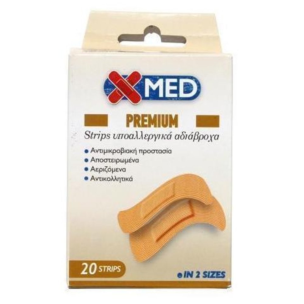 X-MED premium strips in 2 sizes 20Strips