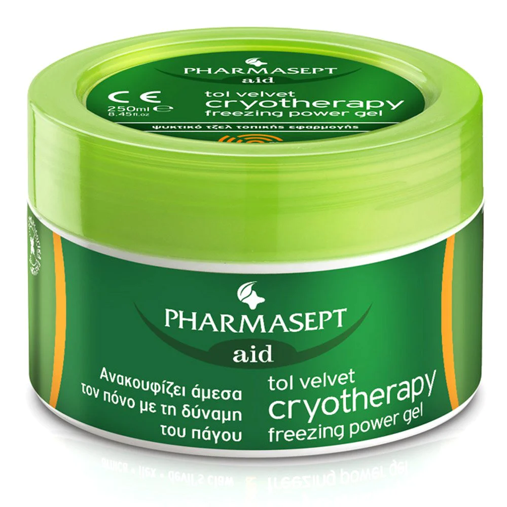 Pharmasept Aid Cryotherapy Freezing Power Gel, Ψυκτικό Τοπικό Αναλγητικό Τζελ με Εκχυλίσματα Βοτάνων, 250ml Pharmasept Aid Cryotherapy Freezing Power Gel, Ψυκτικό Τοπικό Αναλγητικό Τζελ με Εκχυλίσματα Βοτάνων, 250ml