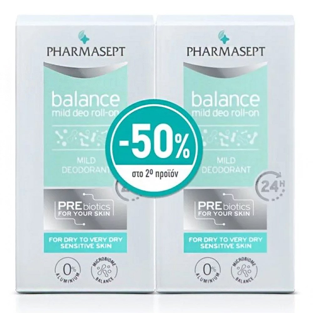Pharmasept Promo Balance Mild Deo Αποσμητικό 24h σε Roll-On Χωρίς Αλουμίνιο, 100ml