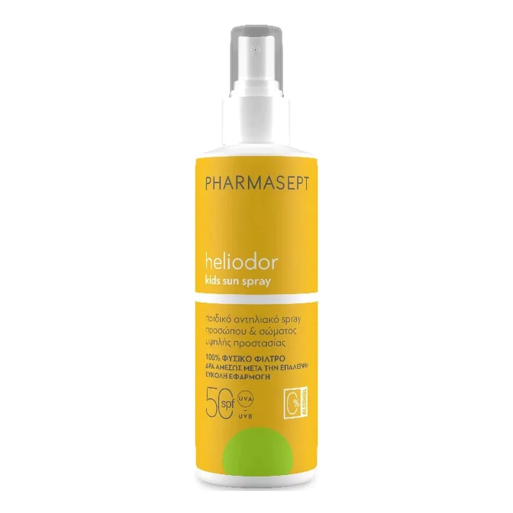 Pharmasept Heliodor Kids Face & Body Sun Spray Spf50 Παιδικό Αντηλιακό Spray Προσώπου & Σώματος,165g Pharmasept Heliodor Kids Face & Body Sun Spray Spf50 Παιδικό Αντηλιακό Spray Προσώπου & Σώματος,165g