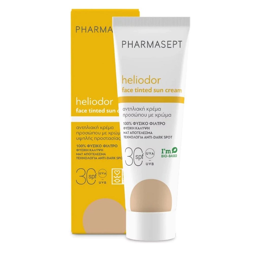 Pharmasept Heliodor Face Tinted Sun Cream Spf30 Αντηλιακή Κρέμα Προσώπου με Χρώμα, 50ml