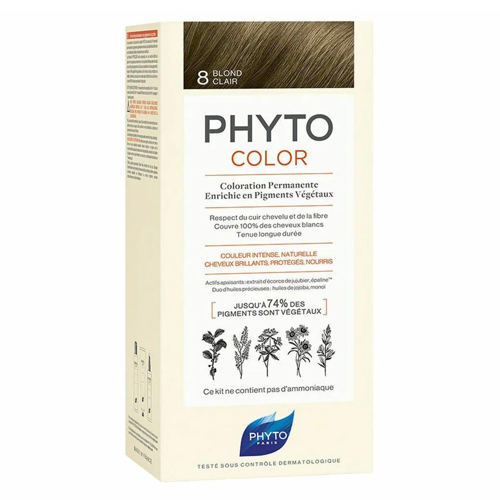 Phyto Phytocolor Μόνιμη Βαφή Μαλλιών 8.0 Ξανθό Ανοιχτό, 50ml