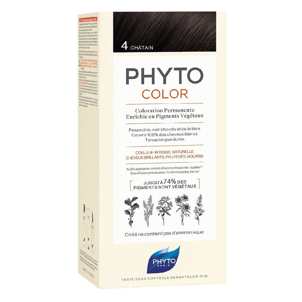 Phyto Phytocolor Μόνιμη Βαφή Μαλλιών 4.0 Καστανό, 50ml