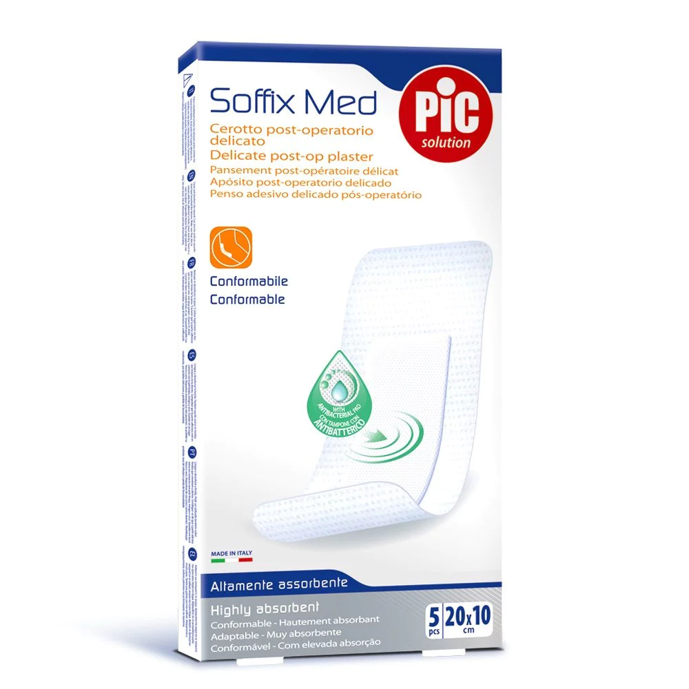 Pic Solution Soffix Med Αυτοκόλλητες Γάζες 20cmx10cm, 5τμχ Pic Solution Soffix Med Αυτοκόλλητες Γάζες 20cmx10cm, 5τμχ