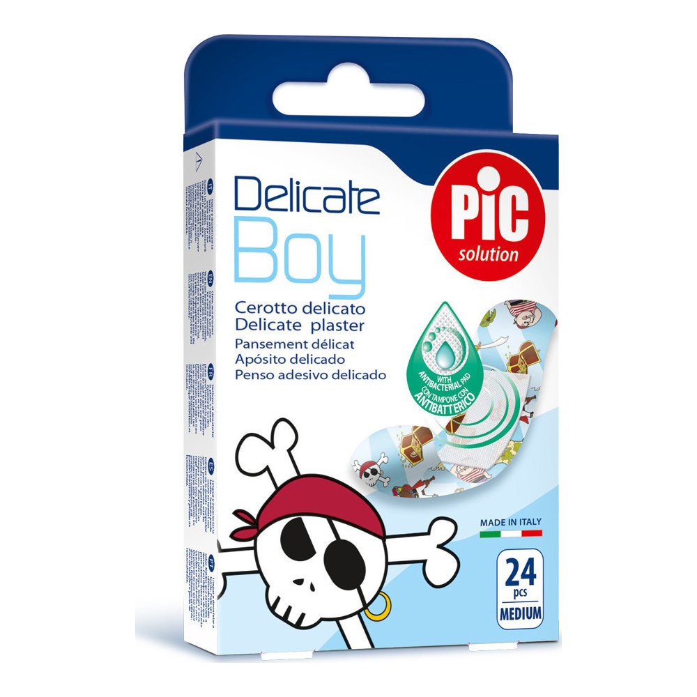 Pic Solution Delicate Boy Medium (19 x 72mm) Παιδικό Τσιρότο για Αγόρια, 24τμχ