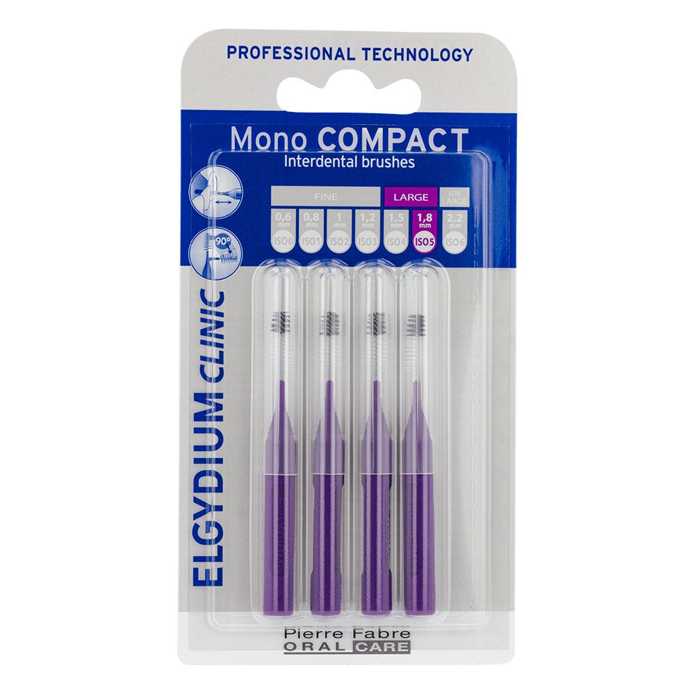 Elgydium Mono Compact Purple (0.8) Μεσοδόντια Βουρτσάκια, 4τμχ